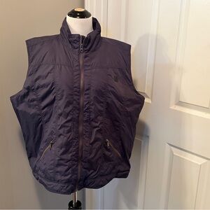 Womens XXL Navy Blue Insulated Work Full Zipper pockets
